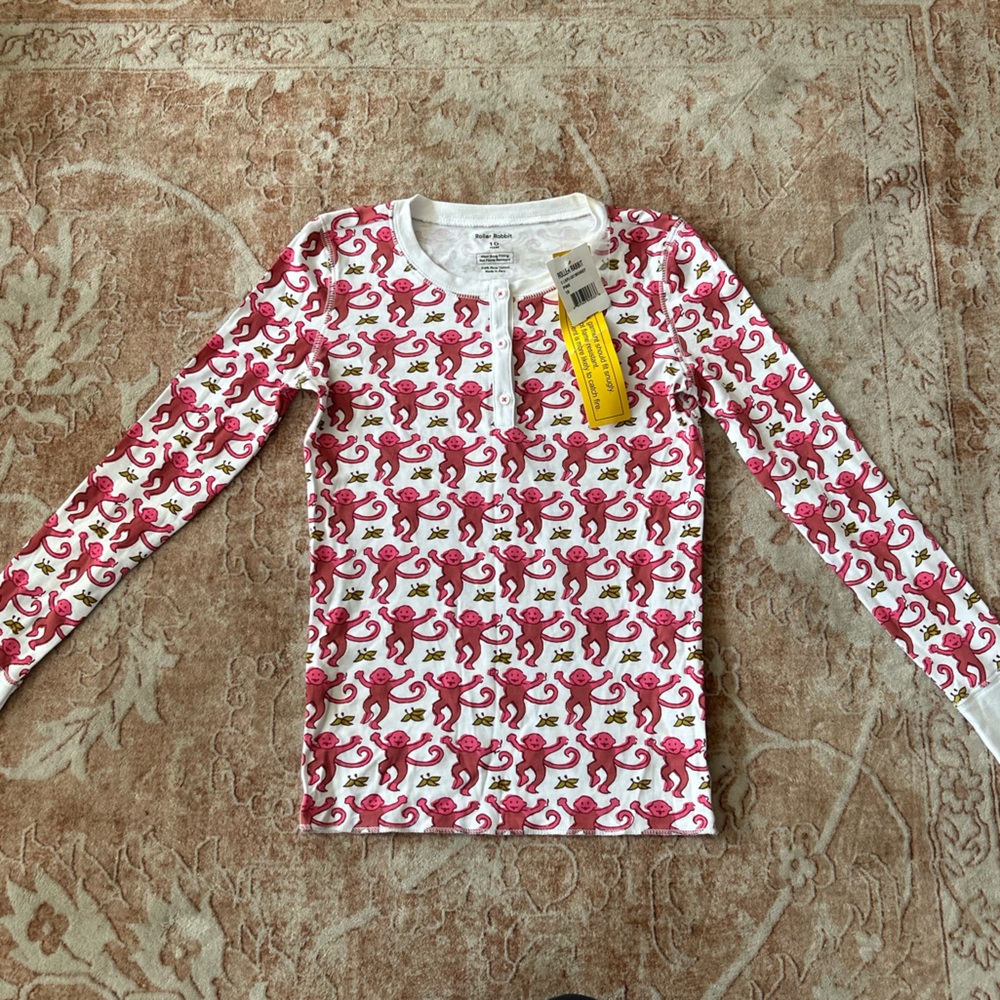 NWT Roller Rabbit Pajama Top